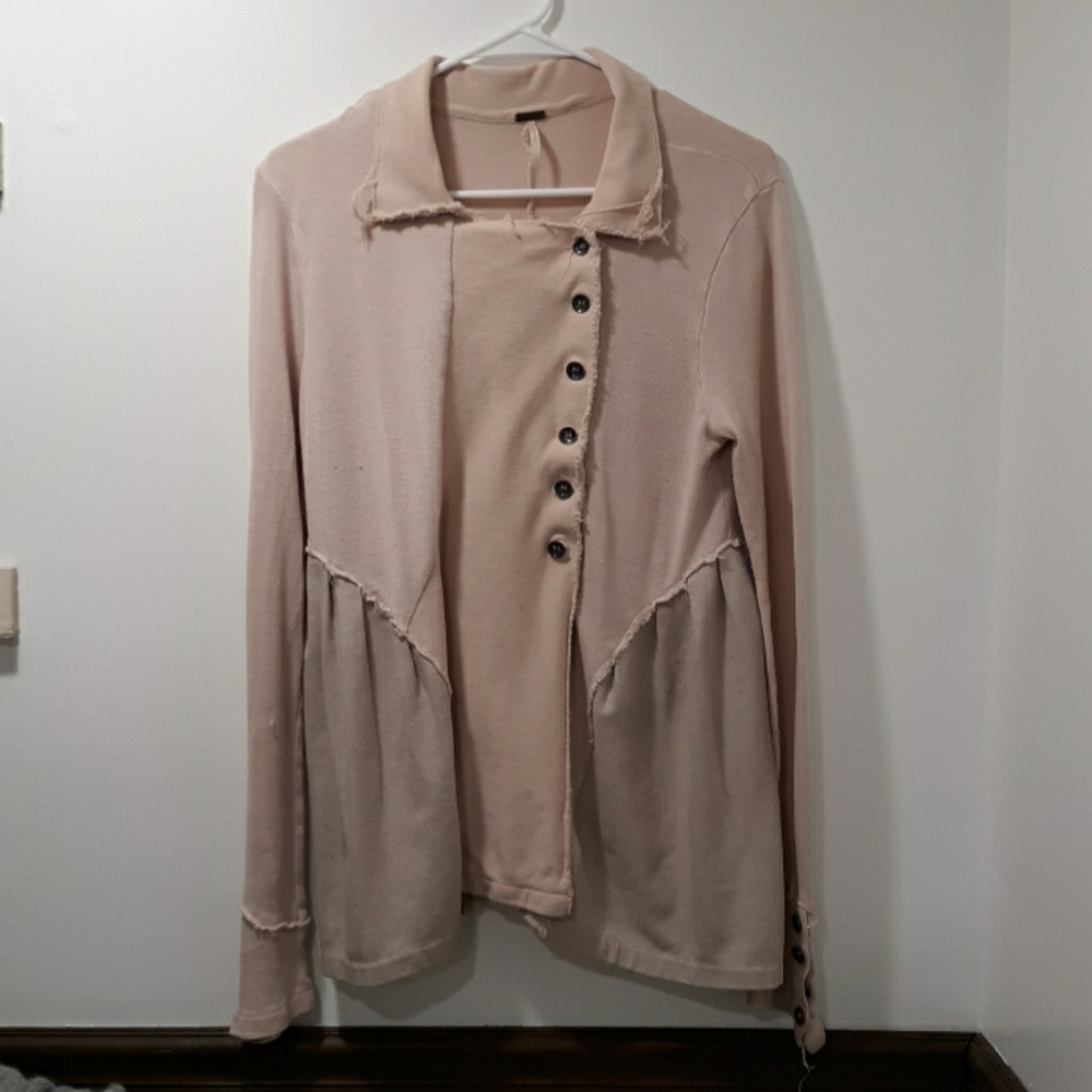 Pink Free People Sweater